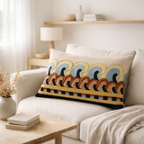 Coussin brodé Adria Multico 40 x 65 en situation