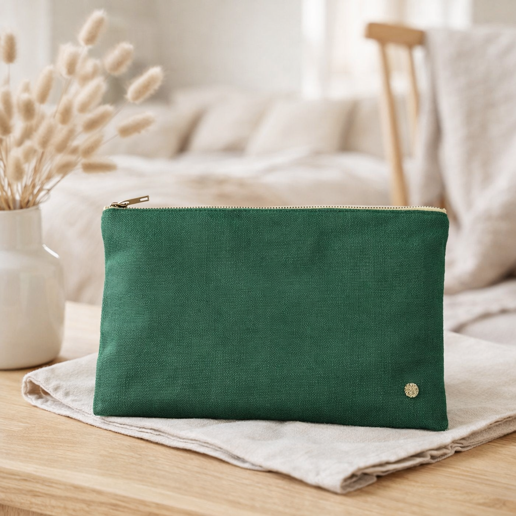 Pochette Iona Gazon L 19 x 28 x 1 en situation