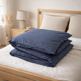 Housse de couette Line Blue 220 x 240 en situation