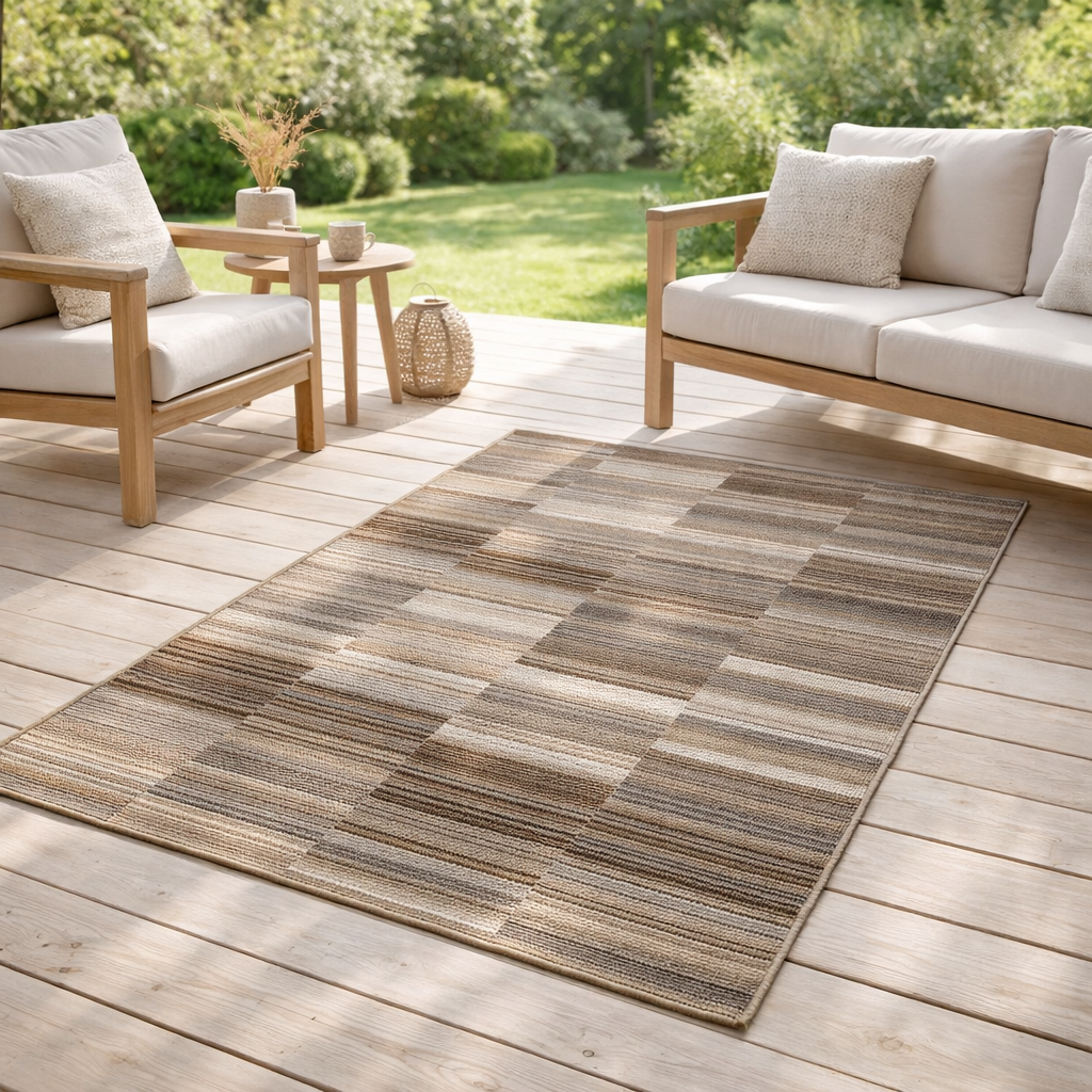 Tapis Bianca outdoor Naturel 120 x 170 x 1 en situation