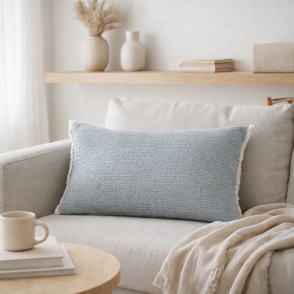 Coussin Emilio Pacific 30 x 50 en situation