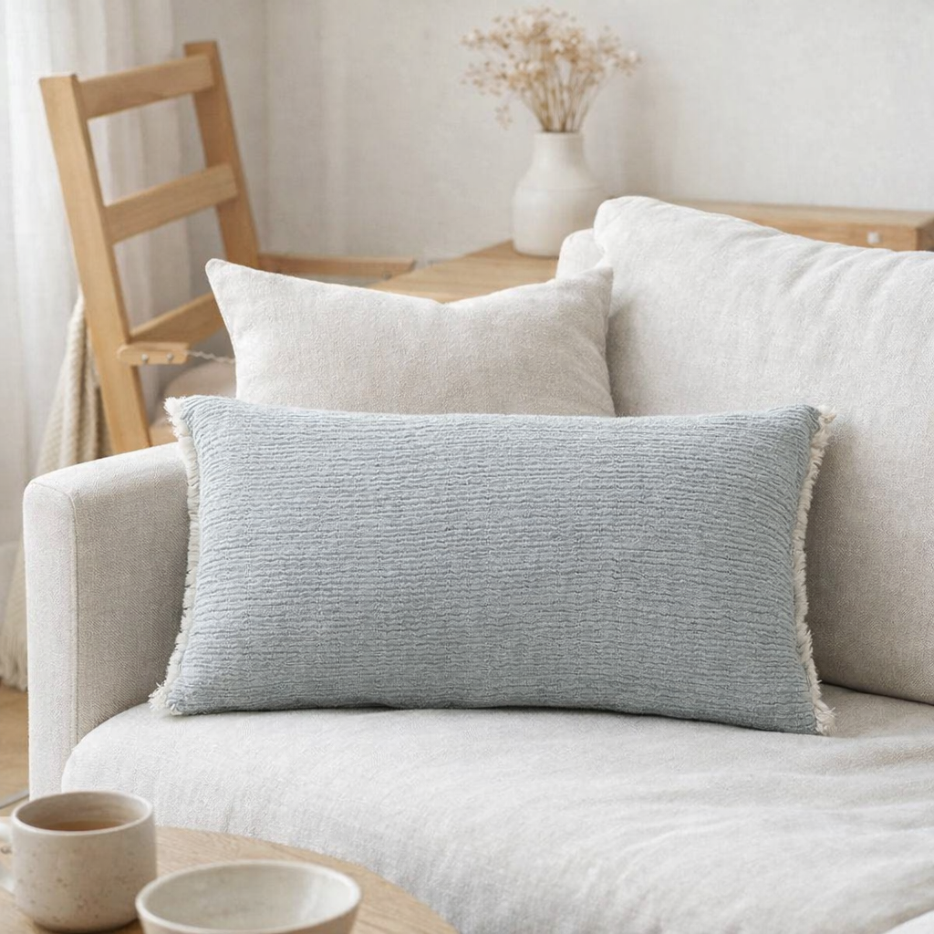 Coussin Emilio Pacific 30 x 50 en situation