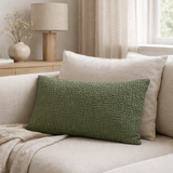 Coussin Tana Olive 40 x 65 en situation