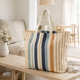 Maxi bag Yuna recyclé Azur 38 x 60 x 16 en situation