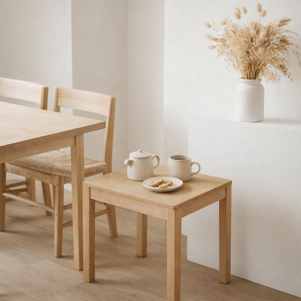 Ensemble de table Aran Caramel 33 x 45 en situation