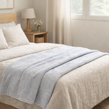 Jeté Kiko Indigo 180 x 260 en situation