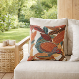 Coussin Dori outdoor Papaye 45 x 45 en situation