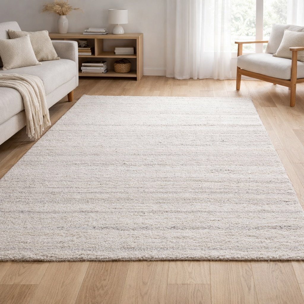 Tapis Alma Neige 200 x 290 x 1 en situation