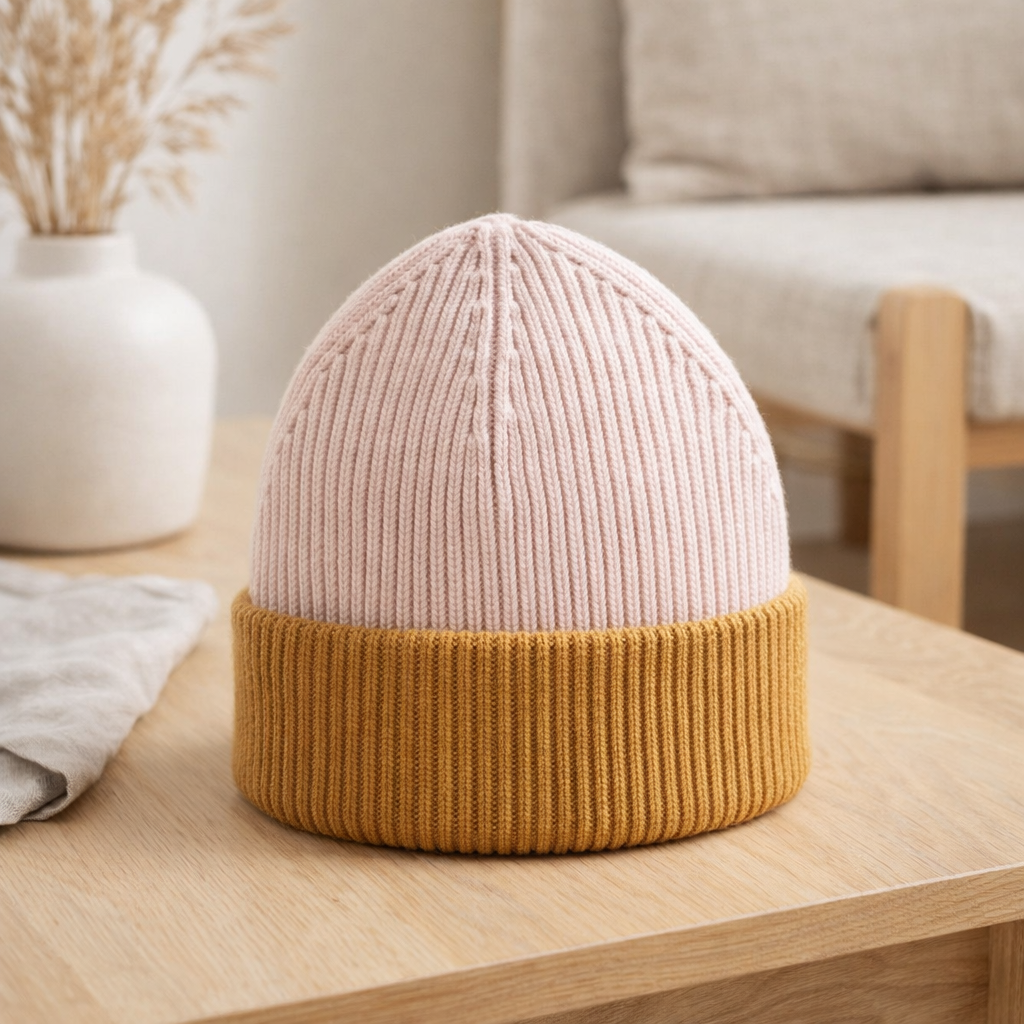 Bonnet Benny Blush 21 x 23 en situation