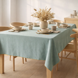 Nappe recyclée Grace Aqua 170 x 300 en situation