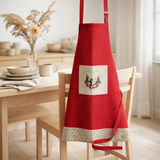 Tablier de cuisine Chats Coeur Rouge 72 x 85 en situation