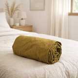 Drap housse Céleste Nuts 200 x 160 en situation