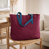 Sac Cabas Iona Wine 38 x 46 x 18 en situation