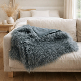 Plaid Betani Ardoise 130 x 160 en situation
