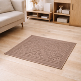 Tapis de bain Enzo Noisette 54 x 64 en situation