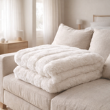 Plaid astrid neige 140 x 180 en situation