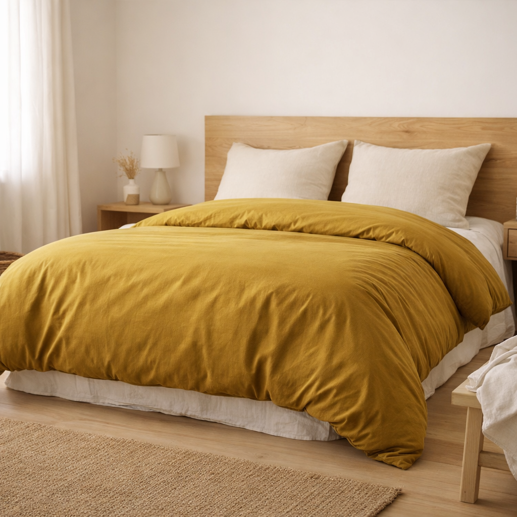 Housse de couette Céleste Nuts 240 x 260 en situation
