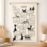 Torchon Dubout Calendrier 2027 Ecru 48 x 72 en situation