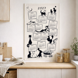 Torchon Dubout Calendrier 2027 Ecru 48 x 72 en situation