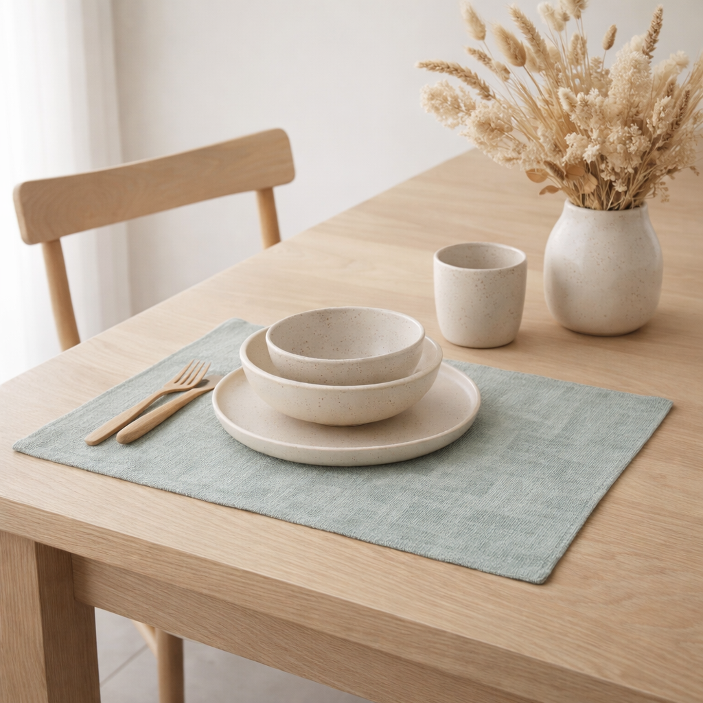 Set De Table Aran Lichen 33 x 45 en situation