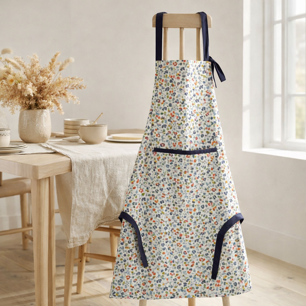 Tablier de cuisine recyclé Greta avec poche Multico 72 x 85 en situation