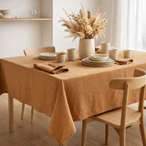 Nappe recyclée Grace Cannelle 170 x 300 en situation