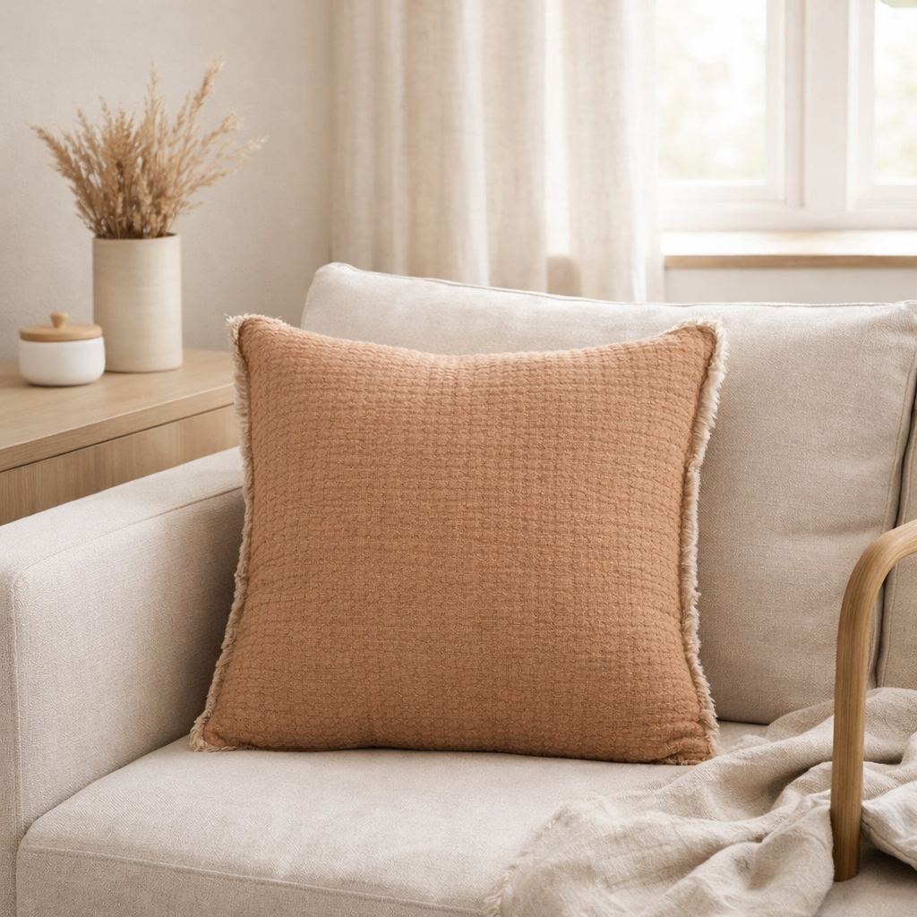 Coussin Emilio Cuivre 45 x 45 en situation