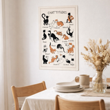 Torchon Dubout Chat'tiudes Ecru 48 x 72 en situation