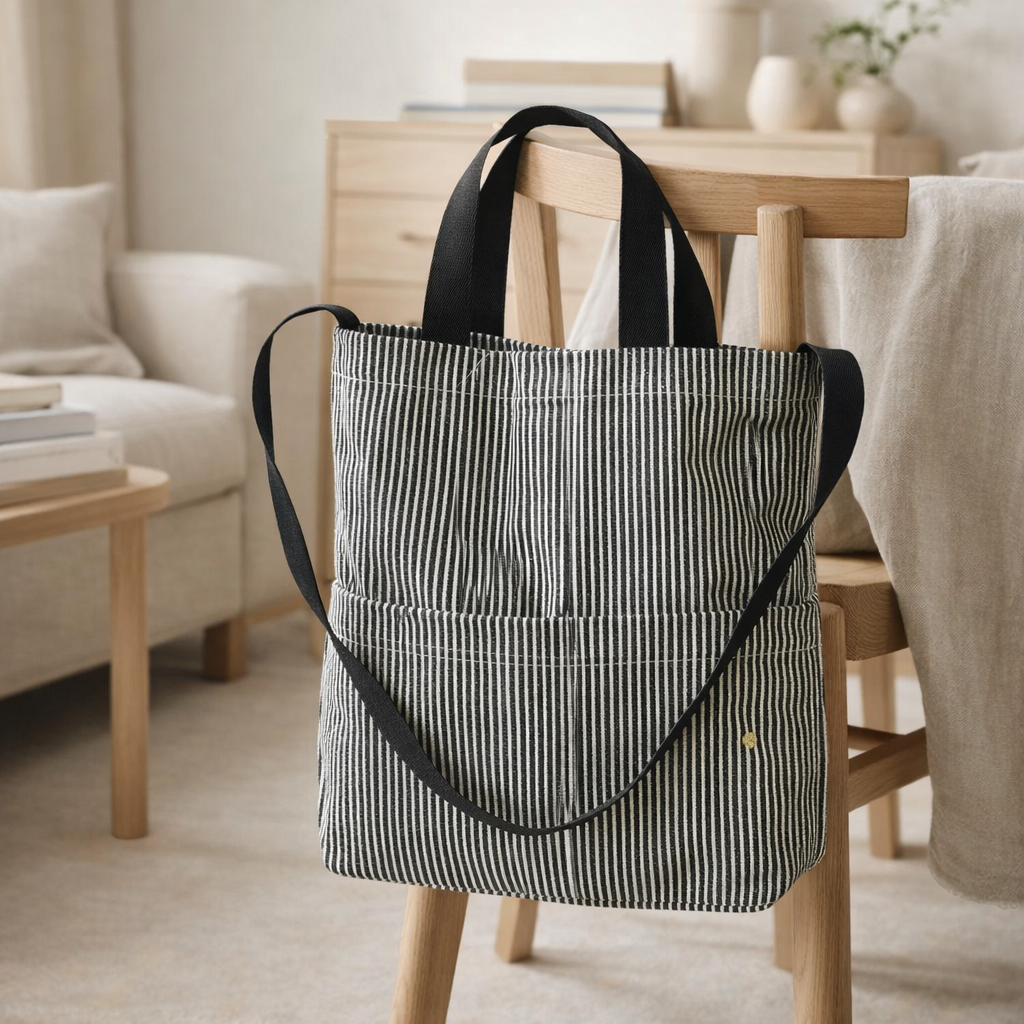 Sac my city Basile Caviar 37 x 35 x 9 en situation