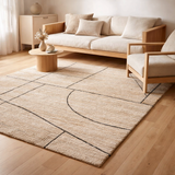 Tapis Zaho Naturel 190 x 290 x 1 en situation