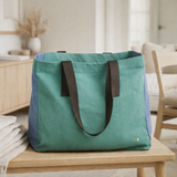 Sac cabas Tricolo Détox bluetiful 38 x 46 x 18 en situation