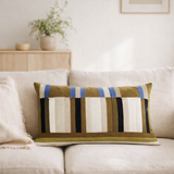 Coussin brodé Jason Cèdre 40 x 65 en situation