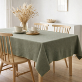 Nappe recyclée Grace Forêt 140 x 140 en situation