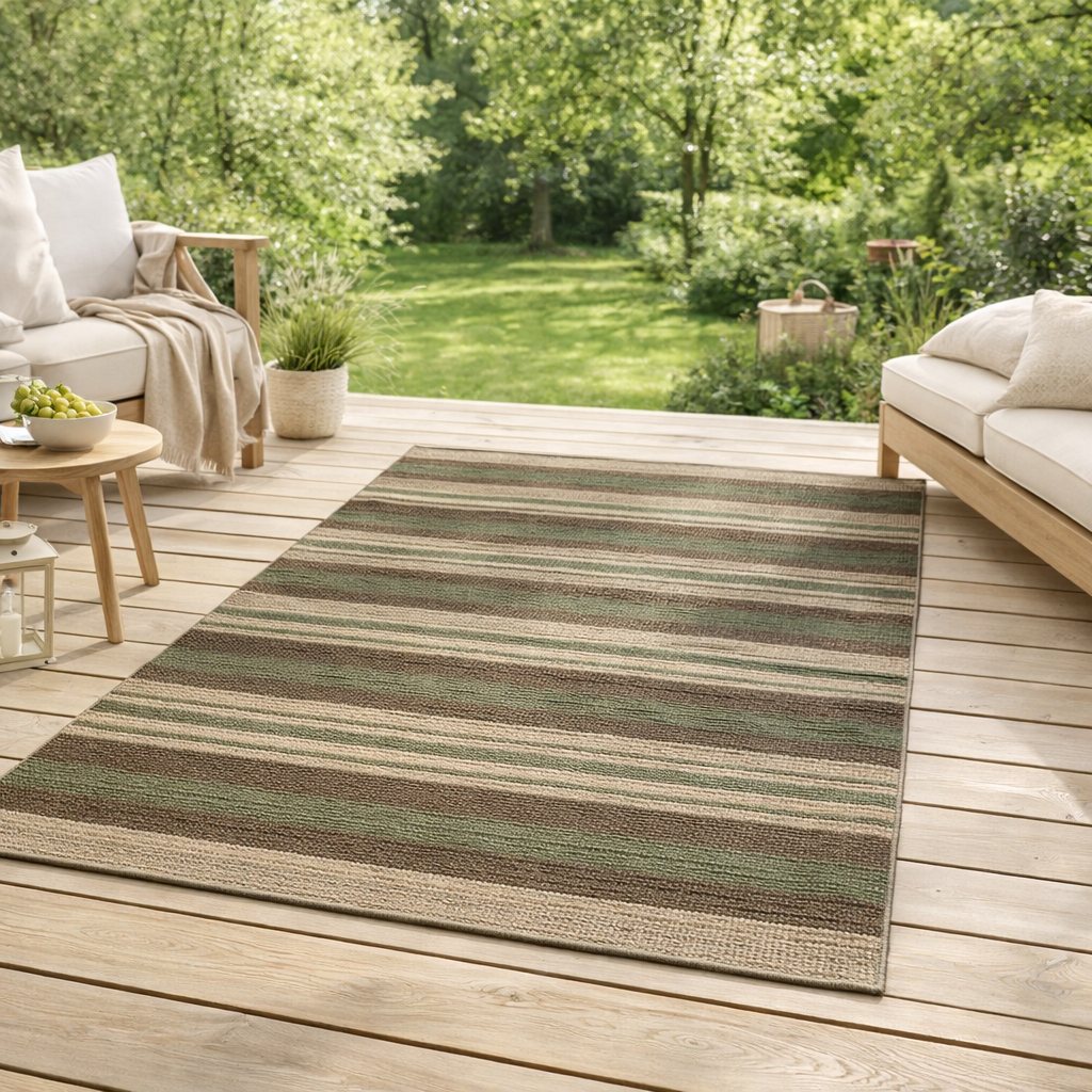 Tapis Paulina outdoor Naturel 160 x 230 x 1 en situation