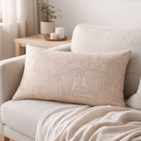 Coussin Kiko Cuivre 40 x 65 en situation