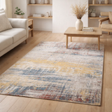 Tapis Eco - Montauk Multi - Tapis rouge en situation
