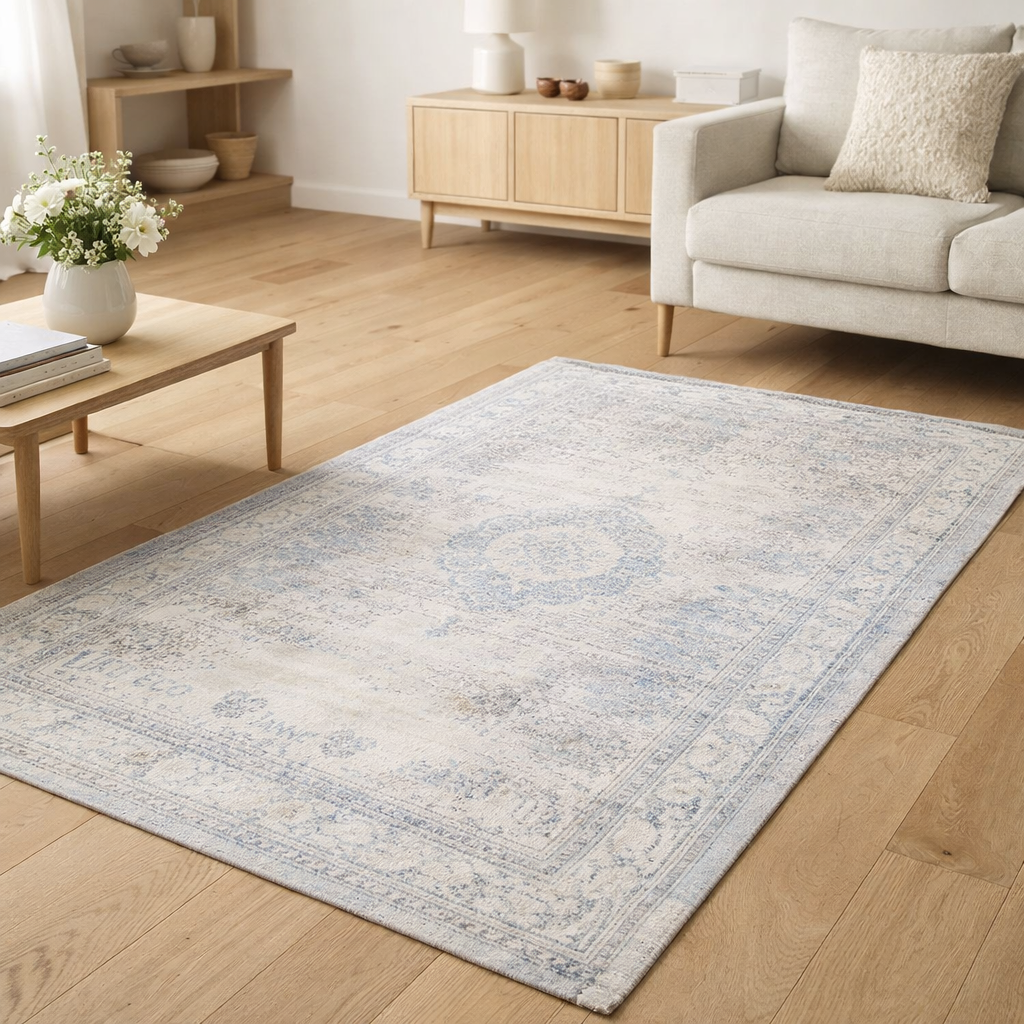 Tapis Eco - Jeans Gris - Tapis Gris en situation