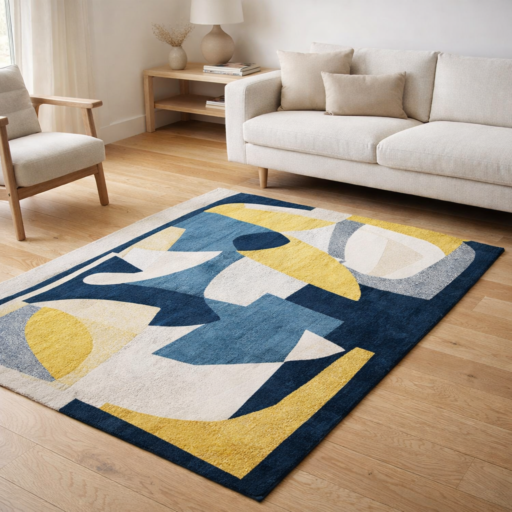 Tapis Eco - Duck Song - Tapis Multicolore en situation