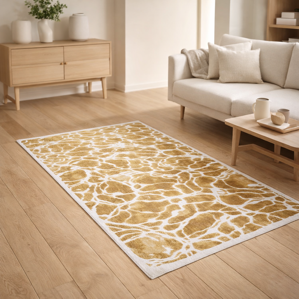 Tapis Eco - Safran - Tapis doré en situation