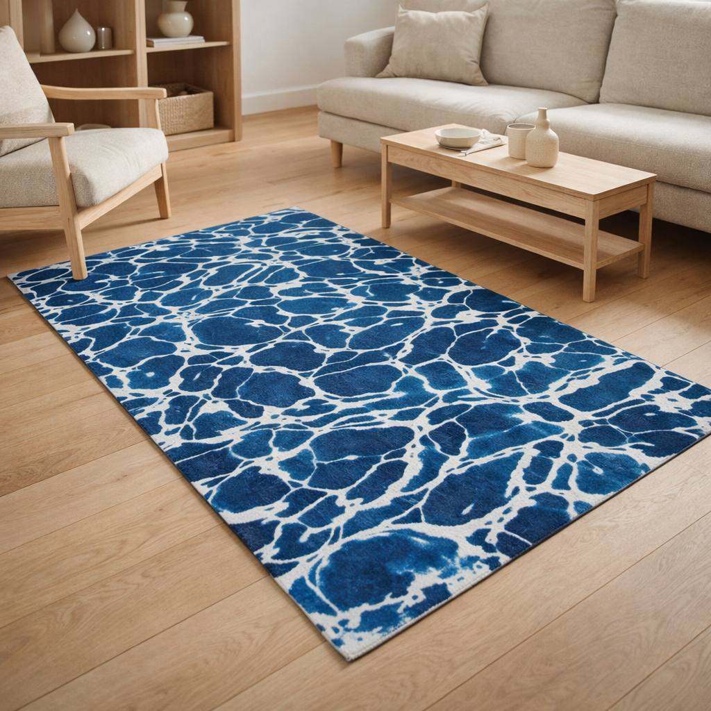 Tapis Eco - Surf - Tapis bleu en situation