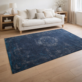Tapis Eco - Bleu Nuit - Tapis bleu en situation