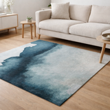 Tapis Eco - Jet d'encre - Tapis bleu en situation
