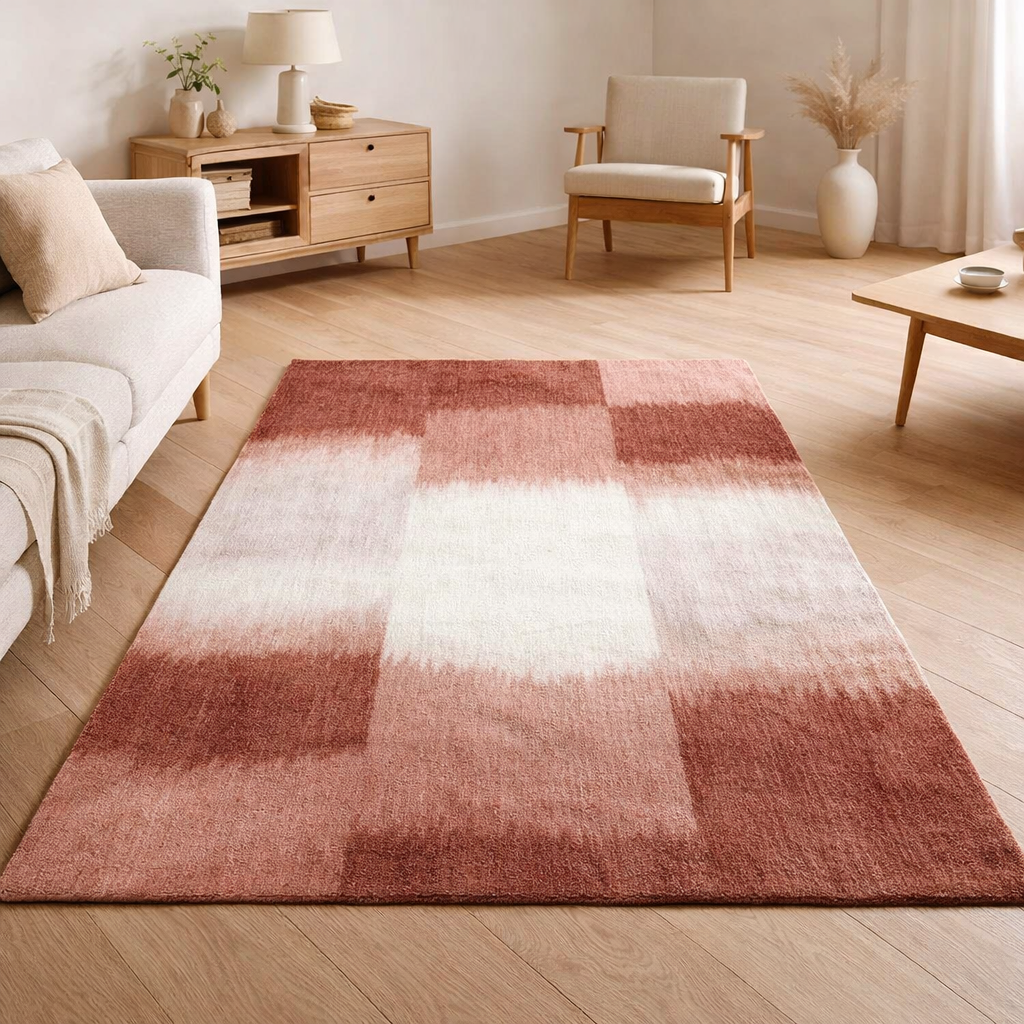 Tapis Eco - Rosebud - Tapis rouge en situation