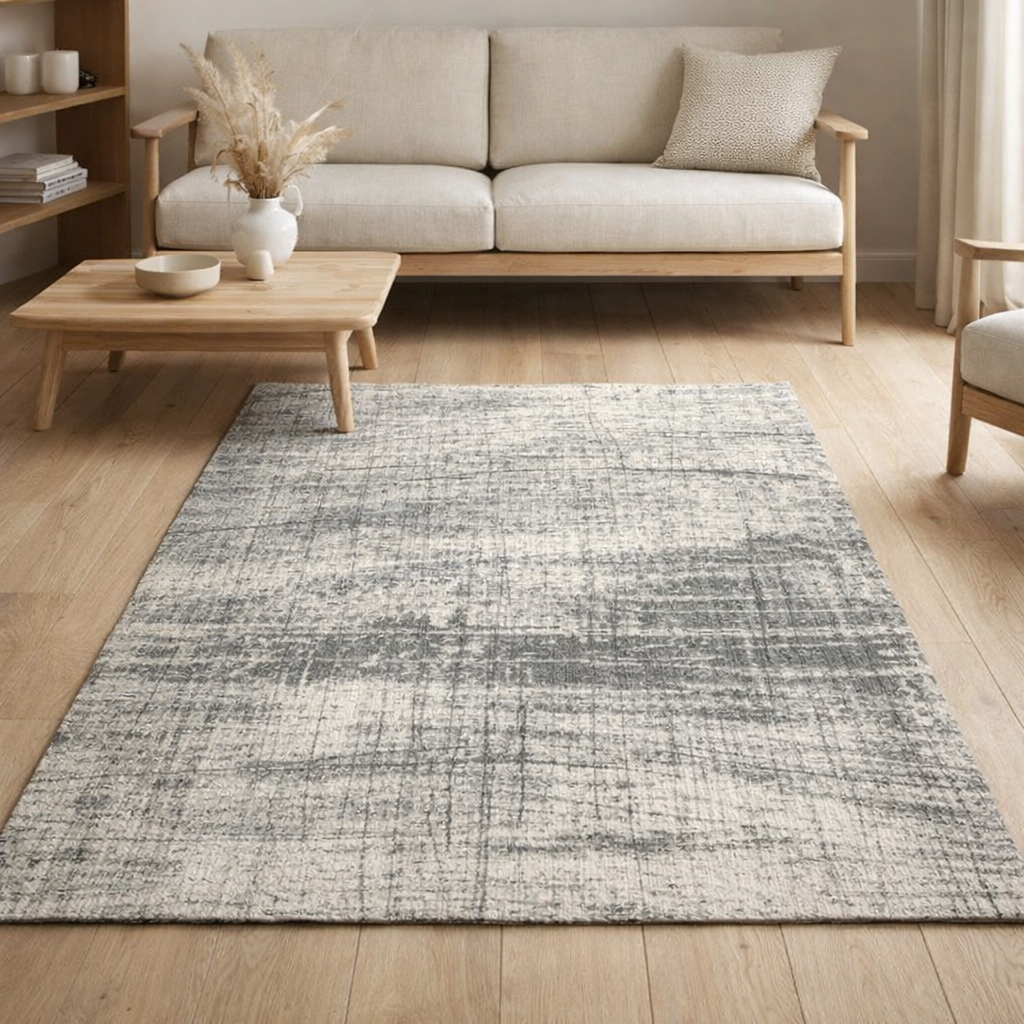 Tapis Eco - Jersey Stone - Tapis gris en situation