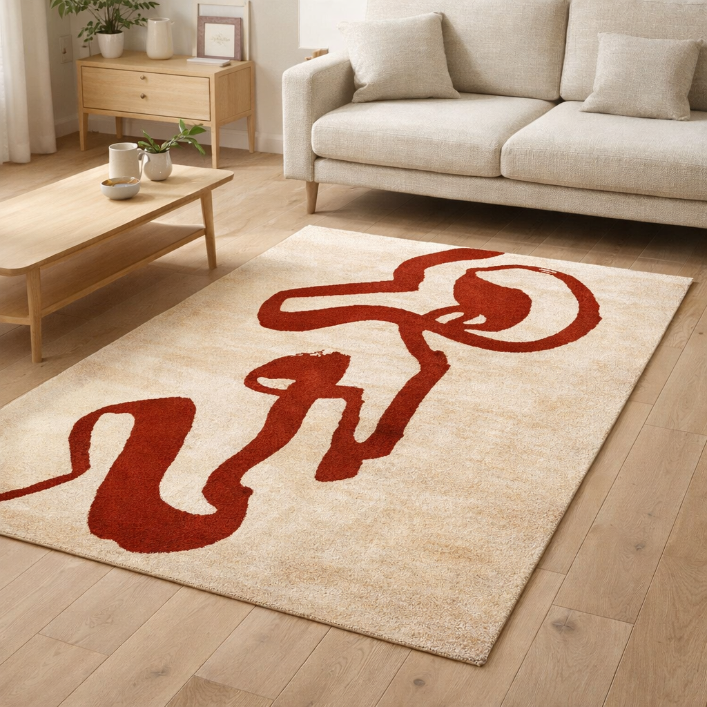 Tapis Eco - Rouge Impérial - Tapis rouge en situation
