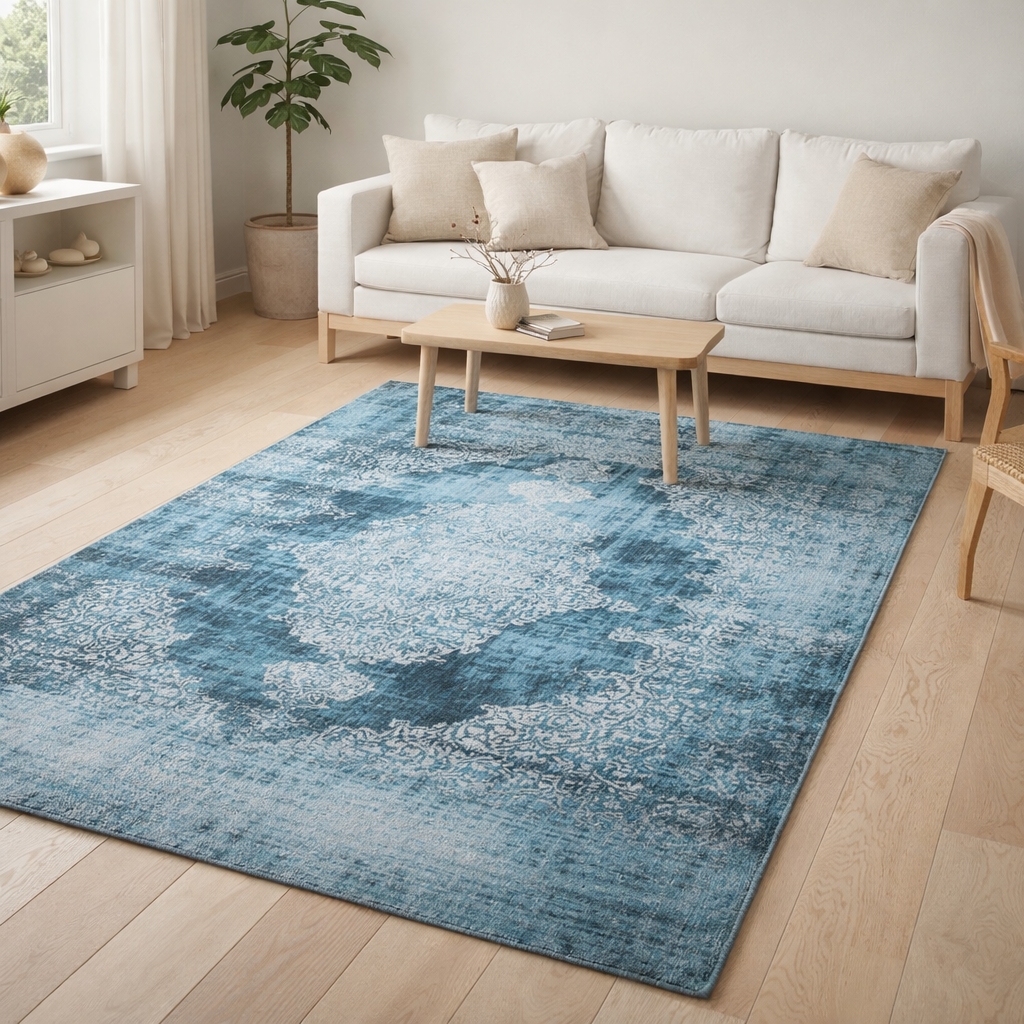 Tapis Eco - Tempête - Tapis bleu en situation