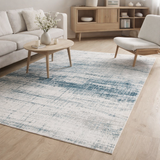 Tapis Eco - Bronx Azurite - Tapis bleu en situation