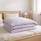 Housse de couette Céleste Lilas 240 x 260 en situation