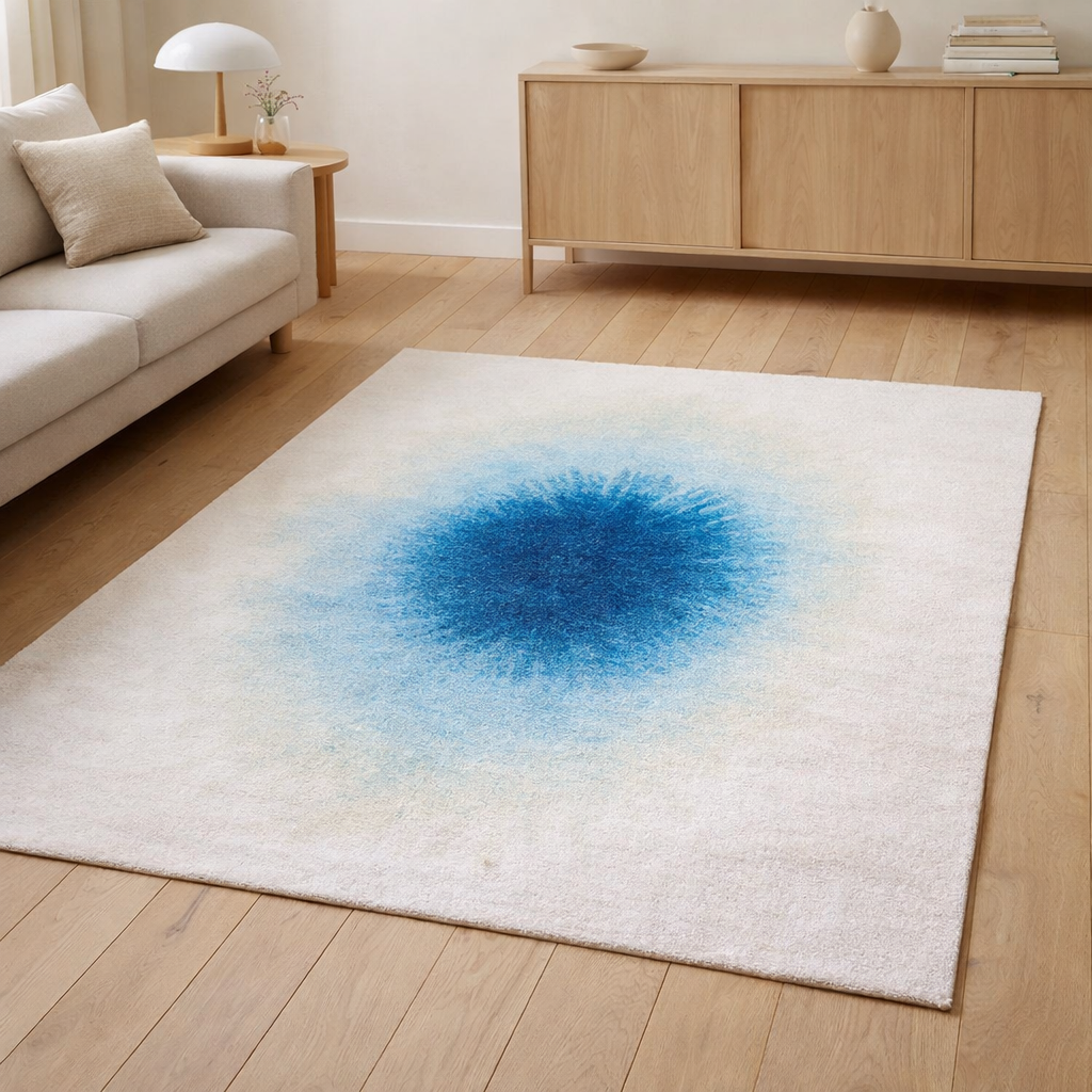 Tapis Eco - Dream In Blue - Tapis bleu en situation