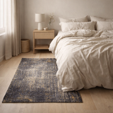 Tapis Eco - Broadway Glitter - Tapis noir et or en situation